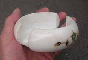 Juego de 6 Posavasos de Mármol Blanco con Soporte, Incrustaciones de Piedra, 8.5 CM de Diámetro, Decoración Vintage para Mesa del Hogar - Product Image 6