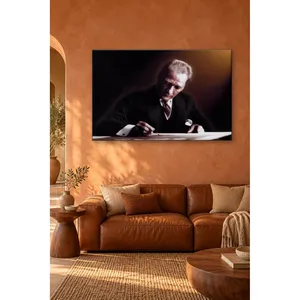 Fida Atatrk écrit dans la lumière du crépuscule, impression sur toile - Product Image 3