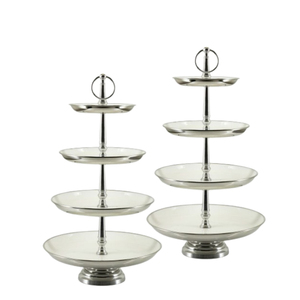 Top Selling 2024 Tiered <b>Wedding</b> Dessert Stand Best Quality Quadruple Layer Round Shape <b>Cake</b> Display Stand - Product Image 5