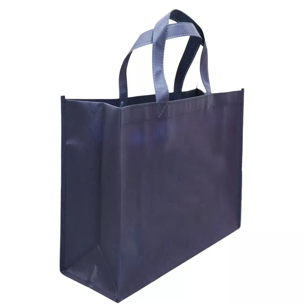 Bolso de compras de tela práctica reutilizable personalizado, bolsas de mano no tejidas laminadas de PP