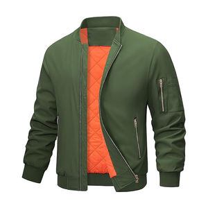 Blouson bombardier High Street à la mode avec impression de logo personnalisé de haute qualité blousons bombardier Letterman épais pour hommes - Product Image 1