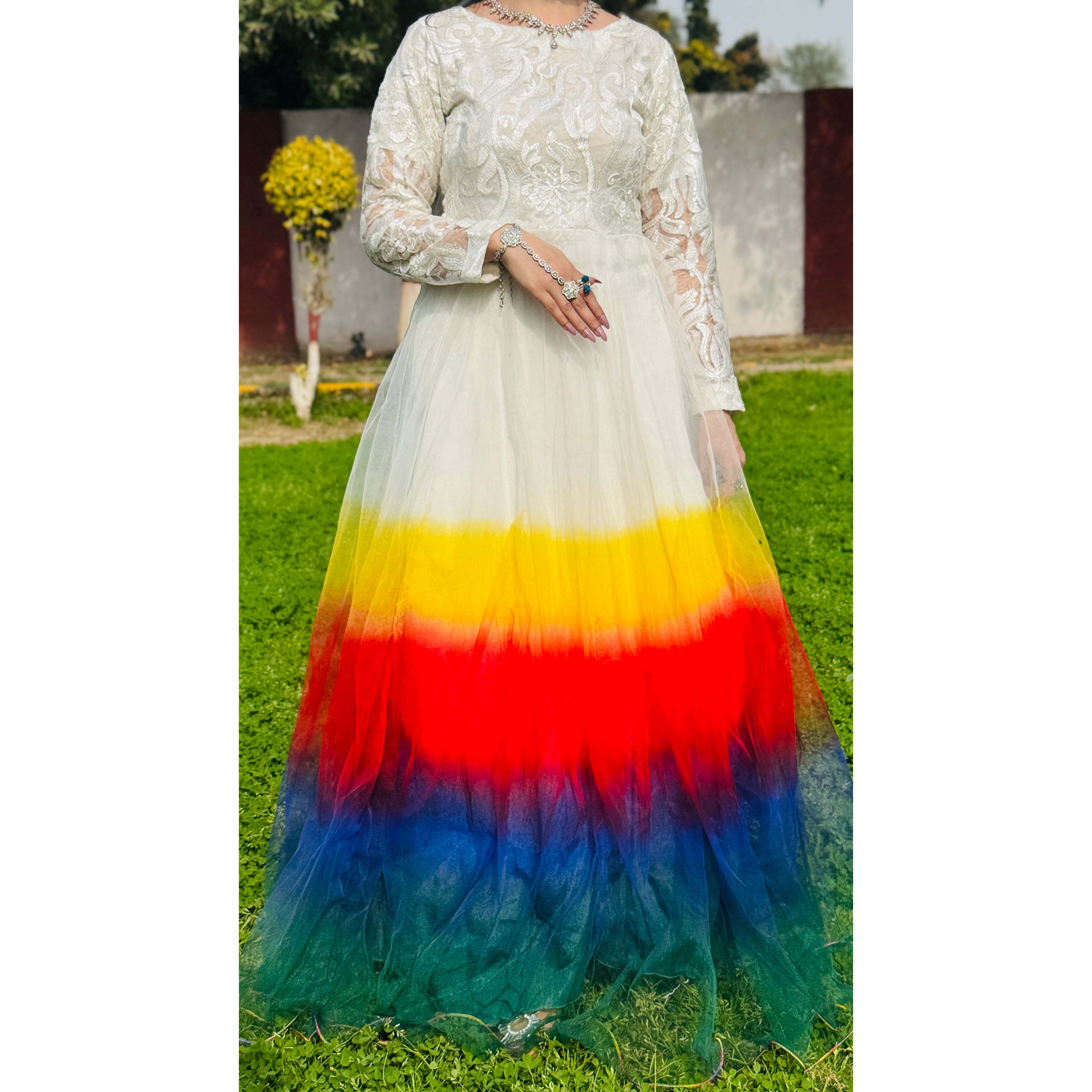 In Stock Rainbow Long Dress Embroidered Lace Design | Alibaba.com In Stock Rainbow Long Dress Embroidered Lace Design | Alibaba.com
