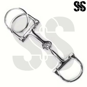 Mors à étrier en acier inoxydable pour chevaux - Équipement d'équitation de haute qualité, confortable, avec support latéral stable et glissant - Product Image 5