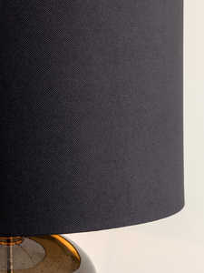 โคมไฟแก้วตกแต่งฐานเหล็กและสีดำที่กำหนดเองขนาดบ้านตกแต่งที่เรียบง่ายโคมไฟตั้งโต๊ะร้อนขายอินเดียโลหะ - Product Image 3