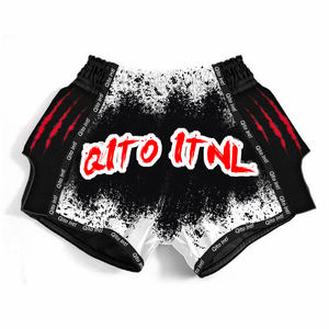 Short de boxe respirant style pro pour homme, pour entraînement, sparring, muay thaï et arts martiaux - Product Image 4