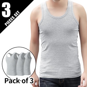 Men <b>Slimming</b> Body Shaper <b>Vest</b> Stringer Compression Tank Top Undershirt Sleeveless Breathable Polyester/Cotton - Product Image 6