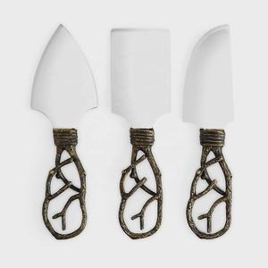 Ustensiles de cuisine pour cuisine Restaurant maison ensemble de service à salade en acier inoxydable poignée de conception dorée ensemble de service de nourriture - Product Image 4