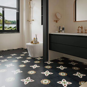 Azulejos de porcelana moderna nórdica de 200x200mm, pared de flores pequeñas mate, ladrillo, baño, cocina, balcón antideslizante, baldosas de cerámica para pared - Product Image 2