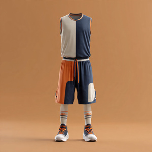 Conjunto de Uniformes de Baloncesto y Fútbol Sublimados, Uniforme sin Mangas para Jugar al Fútbol, Camisetas de Baloncesto Estampadas Unisex - Product Image 1
