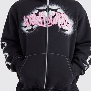 Meilleures ventes d'hiver : Sweat-shirts à capuche zippés en molleton 100 % coton pour hommes – Couleurs et logo personnalisables, haute qualité, respirants - Product Image 6