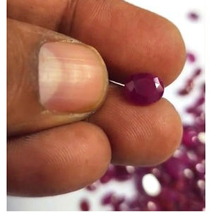 158 piezas de rubí Natural 6x4mm 6x5mm 8x6mm 9x7mm faceta ovalada 138 Cts lote Iroc venta calidad piedra natal Manik piedras preciosas cortadas US $97 - Product Image 3