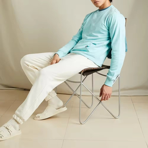 Tendance à la mode ample de haute qualité sweats lourds hommes 100% coton basiques col rond sweats surdimensionnés sweats à capuche - Product Image 3