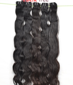 Extensions de cheveux humains indiens Remy non traités de haute qualité, ondulés naturellement, couleur noire vierge, cuticules alignées, extensions crépues - Product Image 2