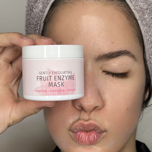 Masque de soin du visage certifié MSDS Fabricant en vrac Enzyme Crème de fleurs de fruits Extraits de papaye enrichis Thé vert Herbal - Product Image 3