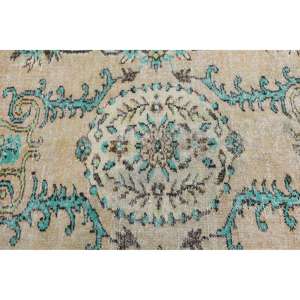 Alfombra de 5.3x9.4 pies, Alfombra Vintage, Alfombra Oriental de Lana Azul Turca - Product Image 5