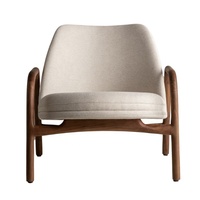 Chaise de restaurant en bois de teck de style minimaliste moderne Mobilier de restaurant présentant un fauteuil confortable et esthétique pour le café