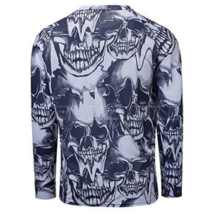Custom Color Waterproof Quick Dry Motocross <b>Shirt</b> with Zipper Breathable Mesh Panels OEM Service for Racing Use - Product Image 2