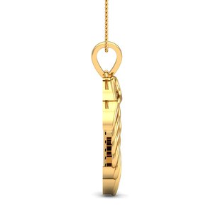 Exclusive Minimalist Circle Pendant Necklace Boho Brass Necklace Women 18k Gold Plated Twist Gemstone Circle Wholesale/OEM/ODM - Product Image 6