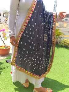 Dupatta de Seda Surtida de Rajastán para Niñas - Product Image 5