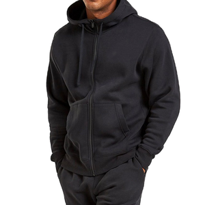 Customize Wholesale High Quality Men Sublimation Solid Color Zipper Hoodie Oversized Graphic Vintage Hoodie <b>Sweatshirt</b> - Product Image 2