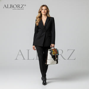 Wholesale New Stylish Hand Tooled Cowhide Fur Leather <b>Backpack</b> Bohemian College Style Portable 20-35L Capacity <b>for</b> Outdoor Use - Product Image 5