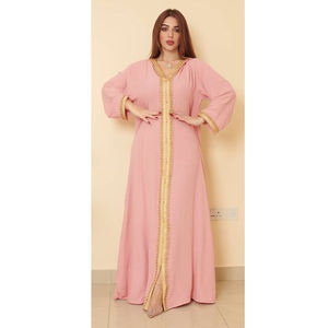 2022 Giá Rẻ Giản Dị Cộng Với Kích Thước Maxi Ladies Eid Quần Áo Arabic Dubai Kaftan Abaya Afghanistan Phụ Nữ Hồi Giáo Cầu Nguyện Ăn Mặc Chất Lượng Cao - Product Image 1
