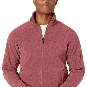 "Wholesale <b>Men's</b> <b>Micro</b> <b>Fleece</b> Jacket - Full Zipper, Sherpa <b>Fleece</b>, Windproof, Embroidered Cotton Knit Microfleece <b>Men's</b> Jackets - Product Image 4