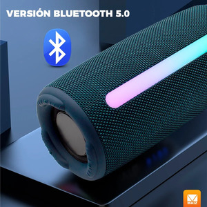 <b>Bluetooth</b> <b>Speaker</b> Portable Rechargeable <b>Speaker</b> with <b>LED</b> Lights and USB - Assorted Colors - Product Image 4