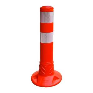 Roadway & Traffic Safety Delineator Posts (10 Pieces)-Reflective Flexible 45 X 8 cm Steel - Product Image 1