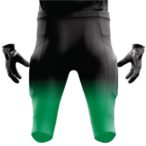 Uniforme de fútbol americano verde y negro personalizado para hombre, conjunto de ropa deportiva de sarga transpirable y duradera, manga corta, nombre del jugador - Product Image 5