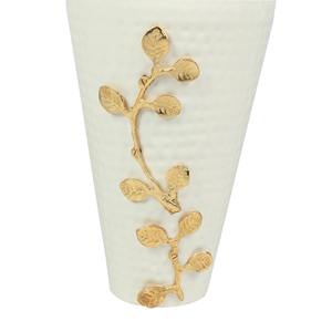 Florero de metal con revestimiento de color, excelente estabilidad para arreglos florales, evita que se vuelque y mantiene el equilibrio visual. - Product Image 2