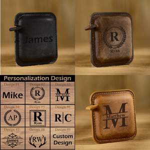 Ruban à mesurer en cuir, style vintage, portable, règle rétractable, fait à la main, double échelle, impression numérique personnalisable, couture - Product Image 6