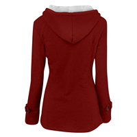 Blouson Bomber d'Hiver pour Femme, Dernière Collection, Coupe Ample, Doublure Polaire, Coton Fin Respirant, Capuche Amovible, Col en Corne Enduit
