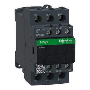 Contattore SCHNEIDER ELECTRIC LC1D32EL TeSys D 3P(3 NO) AC-3 con Bobina 48 V DC <= 440 V 32 A - Product Image 1