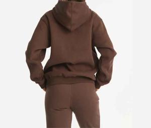 ¡Novedad de 2025! Ropa activa informal suave de verano para mujer, pantalones de chándal de dos piezas de Color sólido, chándal de moda con capucha, conjunto cómodo - Product Image 4