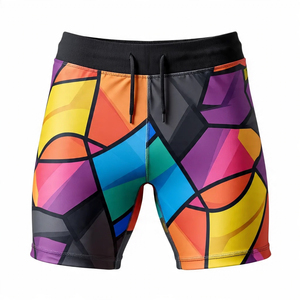 Short de compression personnalisé imprimé pour hommes 100% Polyester Gym Wear Sublimation Shorts pour hommes - Product Image 2