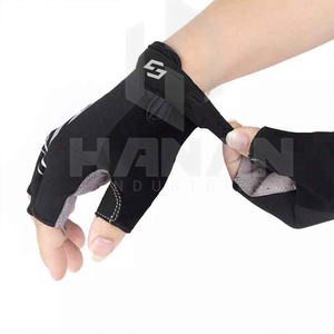 Gants de cyclisme confortables avec protection complète de la paume en cuir rembourré et absorption des chocs pour les longues sorties Gants de sécurité en plein air - Product Image 2