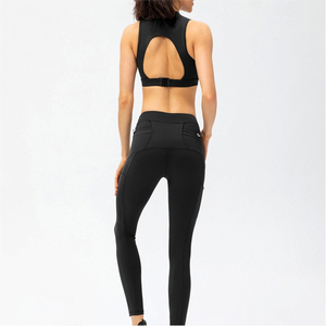 ชุดโยคะลายสก็อตไซส์ใหญ่ 2 ชิ้น เสื้อและกางเกงเข้าชุด ยืดหยุ่น ระบายอากาศ ควบคุมความชื้น ยืดได้ 4 ทิศทาง เหมาะสำหรับโยคะ ฟลอว์ ฟิตเนส - Product Image 2