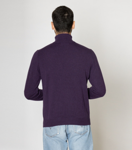 Maglione a collo alto 100% lavorato a maglia in Cashmere per uomo lavorato a mano a maniche lunghe Pullover per l'inverno Made in Italy ODM Supply - Product Image 3