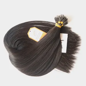 Deluxe Vietnamese Cuticle Keratin I Tip Flat/U/ Nano Tips Human Hair Extension Nano Ring Link Tip Hair Extensions