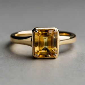 Bague de mariage moderne minimaliste en argent sterling plaqué or, sertie sur mesure, bijoux fins, style contemporain - Product Image 6