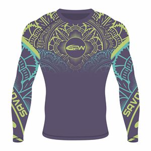 Camiseta de Compresión para Hombre, Protección UV, Secado Rápido, Manga Larga, para MMA, BJJ, Surf, Gimnasio, Logotipo Personalizado OEM, Venta al por Mayor de Fábrica - Product Image 3