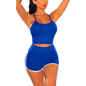 Ensemble deux pièces 100% coton à capuche uni pour femme, idéal pour le yoga, la gym, le sport, les sorties sexy en automne - Product Image 2