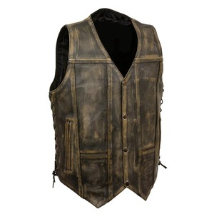 Gilet en cuir PU unisexe de haute qualité avec col montant, en maille respirante, style décontracté pour les activités de plein air hivernales sous votre étiquette - Product Image 3