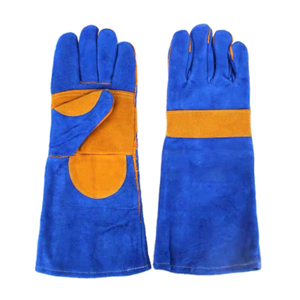 ถุงมืออุตสาหกรรมสำหรับงานเชื่อมเชื่อมเชื่อมหนังวัวป้องกันการตัดแยกชิ้นส่วน - Product Image 4