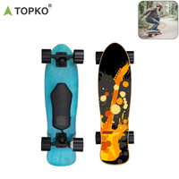 Planche à roulettes de haute qualité TOPKO pour hommes et femmes planche à roulettes électrique boostée à petites plaques de poisson 4 roues