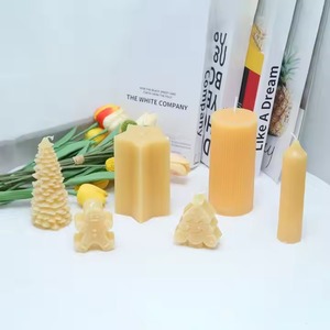 H.M.A artisanat rustique bougies votives de Noël décor de fête de vacances éclairage de table à la maison utilisation d'affichage de cadeau festif - Product Image 4