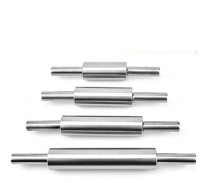 Factory Direct Supply of Stainless Steel Rolling Pin, Metal rolling pin, Stainless steel dough roller, Durable rolling pin - Product Image 1