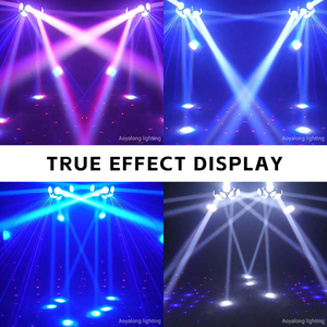 Luz Móvil de Cabeza Móvil de 150 W, 9 LED RGBW Cree, Láser RGB, Cuatro Luces Estroboscópicas Blancas de 10 W con/sin Anillo de Luz para Fiestas de DJ y Discotecas - Product Image 2