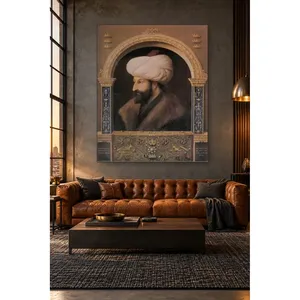 Fida Zonaro - Retrato del sultán Mehmed el conquistador, impresión en lienzo - Product Image 1